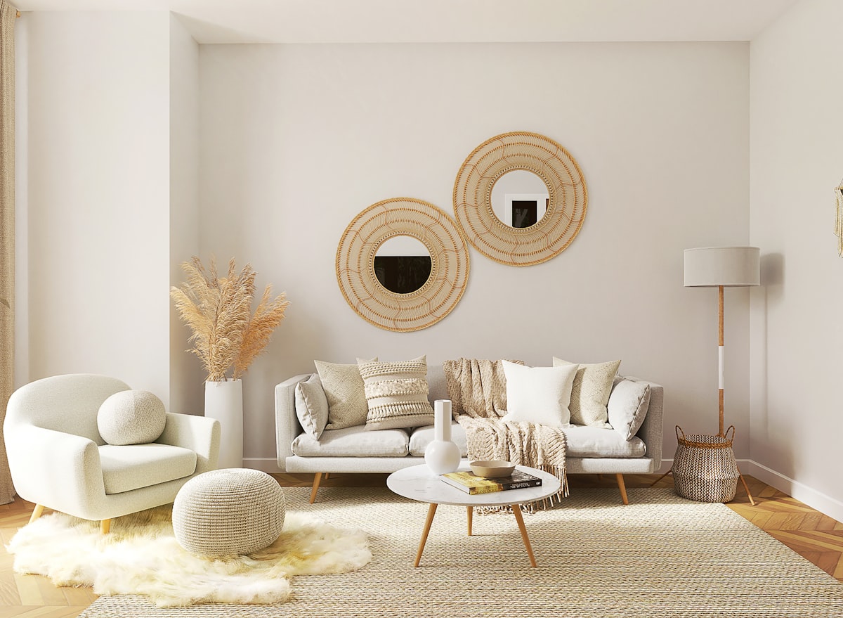Calm living room with soft natural light and furnishings